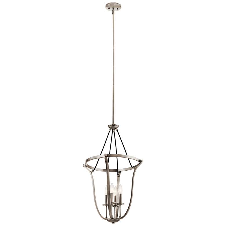 Image 2 Kichler Thisbe 17 1/2 inchW Classic Pewter 4-Light Foyer Pendant