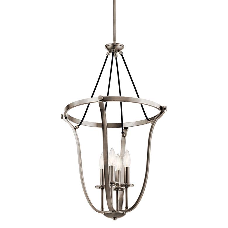 Image 3 Kichler Thisbe 17 1/2"W Classic Pewter 4-Light Foyer Pendant more views