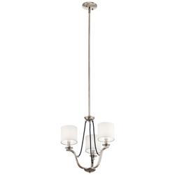 Kichler Thisbe 18&quot; Wide Classic Pewter 3-Light Chandelier