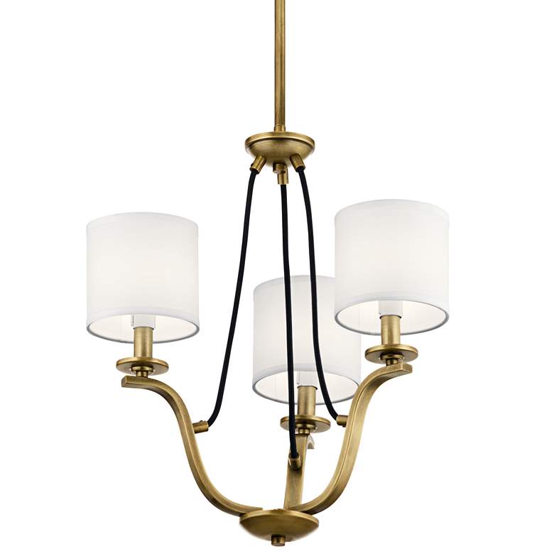 Image 3 Kichler Thisbe 18" Wide Natural Brass 3-Light Chandelier more views