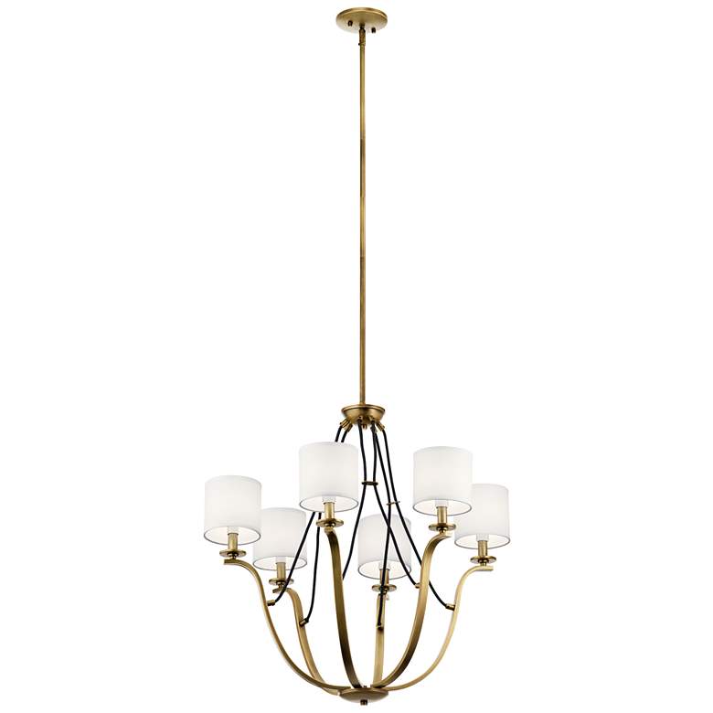 Image 2 Kichler Thisbe 27 1/2" Wide Natural Brass 6-Light Chandelier