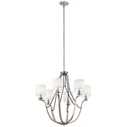Kichler Thisbe 27 1/2&quot;W Classic Pewter 6-Light Chandelier