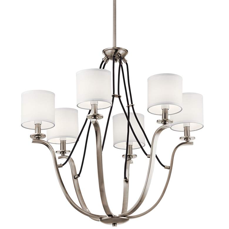 Image 3 Kichler Thisbe 27 1/2"W Classic Pewter 6-Light Chandelier more views