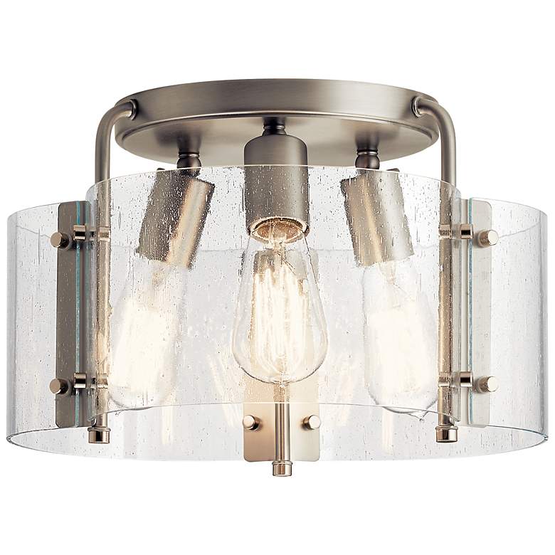Image 1 Kichler Thoreau Brushed Nickel Semi Flush 3Lt