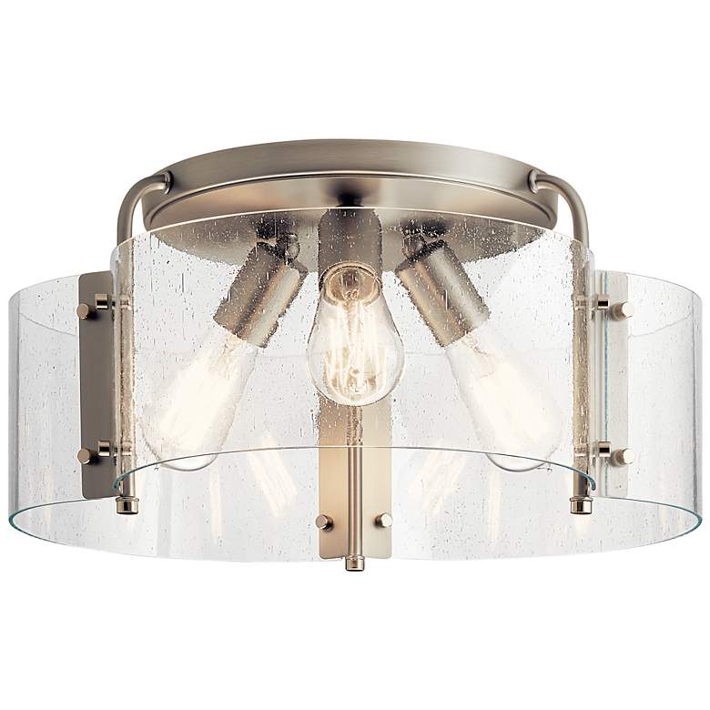 Image 1 Kichler Thoreau Brushed Nickel Semi Flush 3Lt