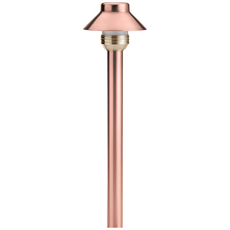 Image 1 Kichler Thrift 16 1/2" High Copper Small Hat Path Light