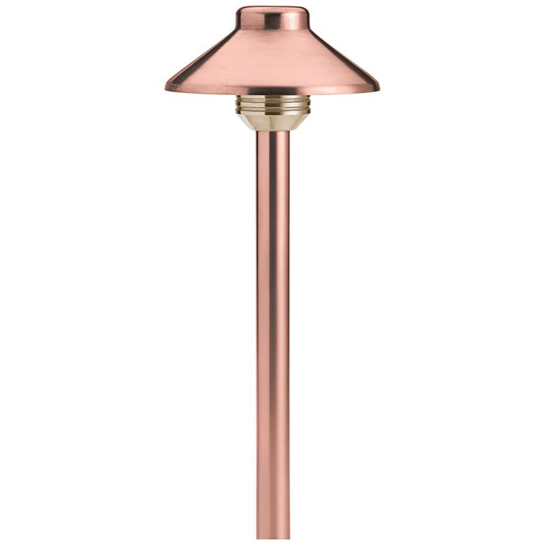 Image 1 Kichler Thrift 20 1/4 inch High Copper Medium Hat Path Light