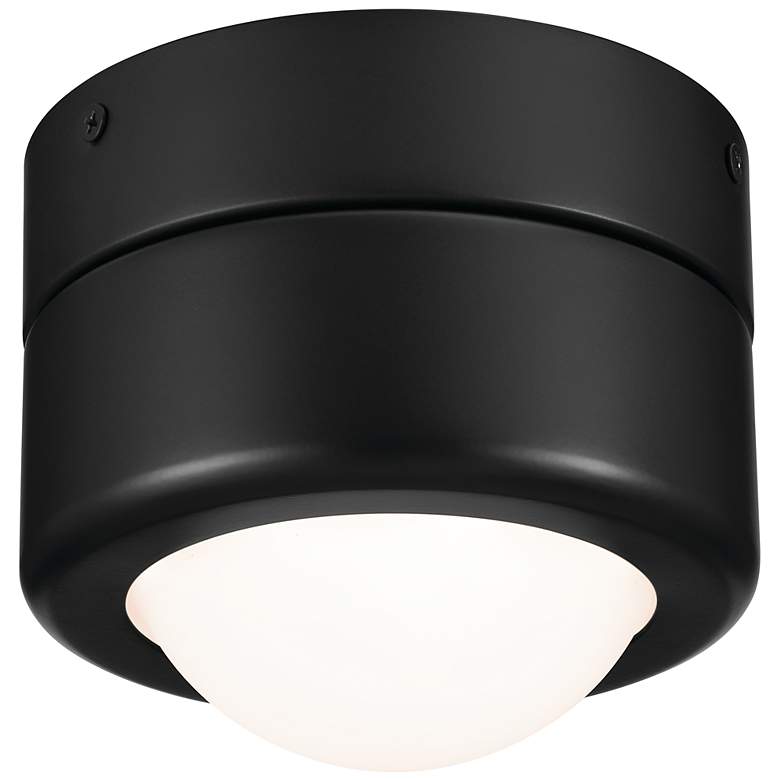 Image 1 Kichler Tibbi 5.5 Inch 1 Light LED Flush Mount in Black