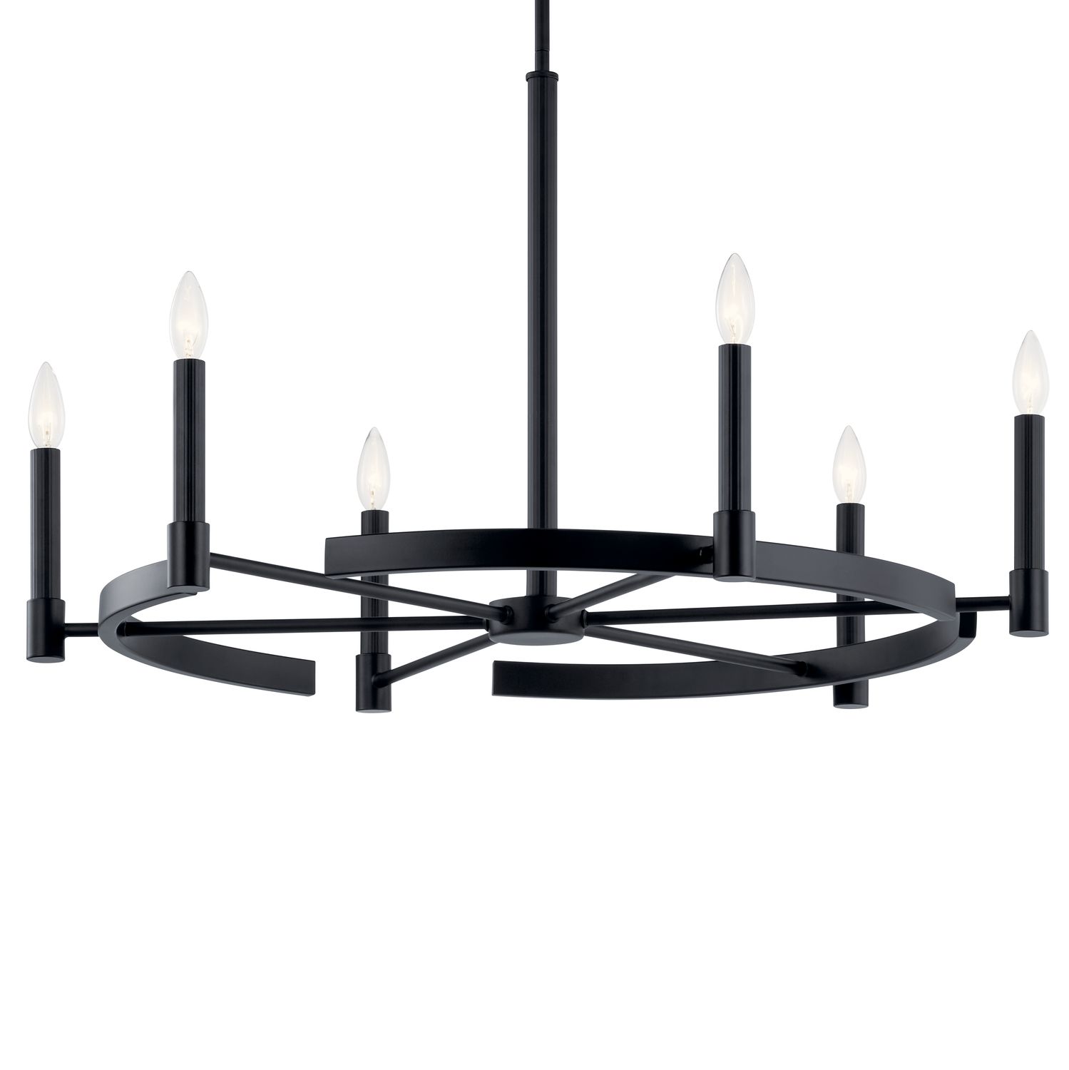 Image 3 Kichler Tolani 34" Wide Black 6-Light Chandelier more views