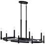 Thumbnail3 of Kichler Tolani 43" Wide Black 8-Light Wagon Wheel Chandelier