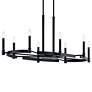 Thumbnail4 of Kichler Tolani 43" Wide Black 8-Light Wagon Wheel Chandelier more views