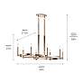 5_Kichler Tolani 43" Wide Polished Nickel 8-Light Chandelier more views