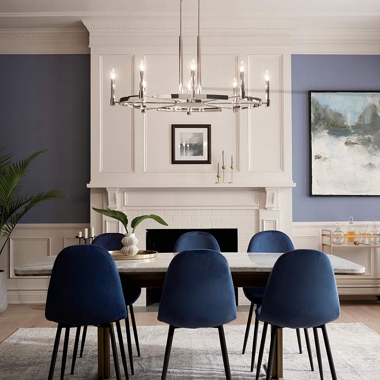 Image 7 Kichler Tolani 43" Wide Polished Nickel 8-Light Chandelier more views