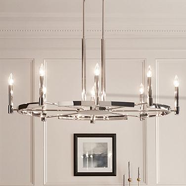 Kichler Tolani 43" Wide Polished Nickel 8-Light Chandelier