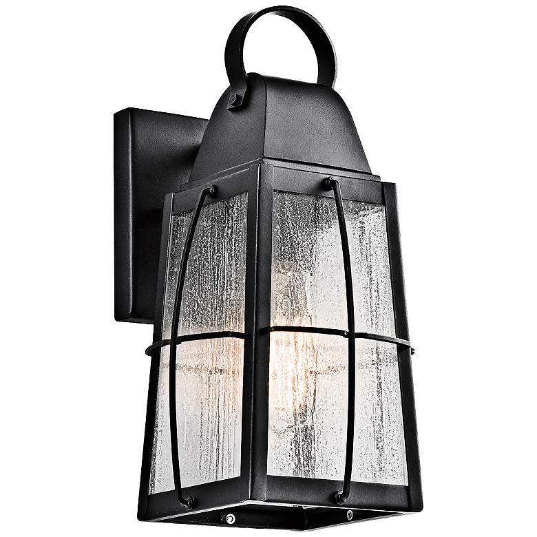 Image 2 Kichler Tolerand 12" High Black Outdoor Wall Lantern