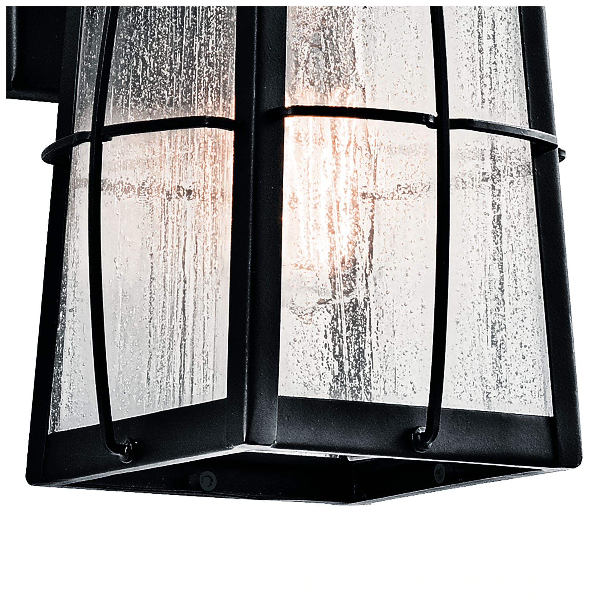 Kichler Tolerand 12" High Black Outdoor Wall Lantern