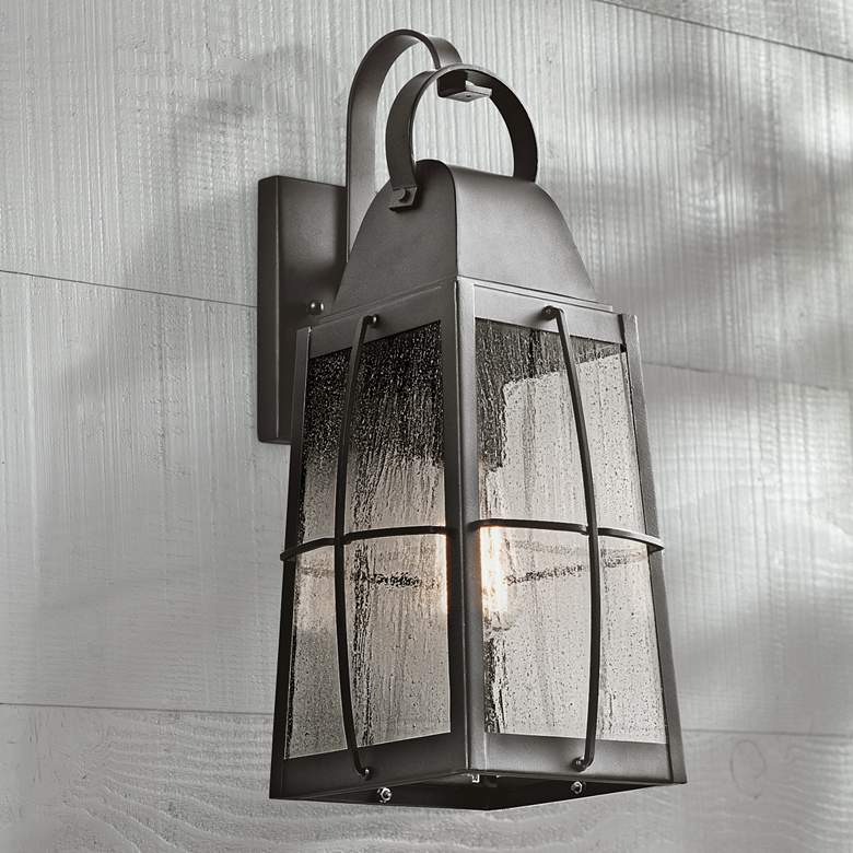Image 1 Kichler Tolerand 17 3/4"H Textured Black Outdoor Wall Light