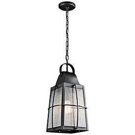 Image1 of Kichler Tolerand 19 3/4"H Black Outdoor Hanging Light