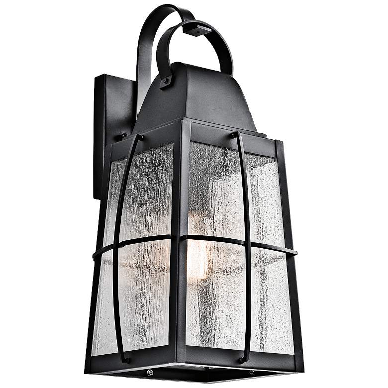 Image 2 Kichler Tolerand 20 1/4 inch High Black Finish Outdoor Wall Lantern Light