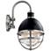 Kichler Tollis 15 1/4"H Black and Nickel Outdoor Wall Light