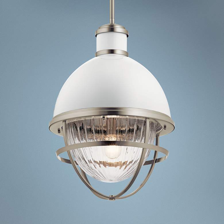 Image 1 Kichler Tollis 16" Wide Brushed Nickel Foyer Pendant Light