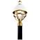 Kichler Tollis 18 1/4"H White and Brass Outdoor Post Light