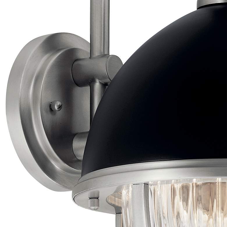 Image 4 Kichler Tollis 18" High Black and Nickel Outdoor Wall Light more views