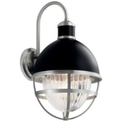 Kichler Tollis 21 1/4&quot;H Black and Nickel Outdoor Wall Light