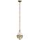Kichler Tollis 8" Wide Natural Brass Mini Pendant