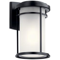Kichler Toman 10 1/4" High Black Outdoor Wall Light