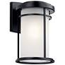 1_Kichler Toman 13 1/2" High Black Outdoor Wall Light