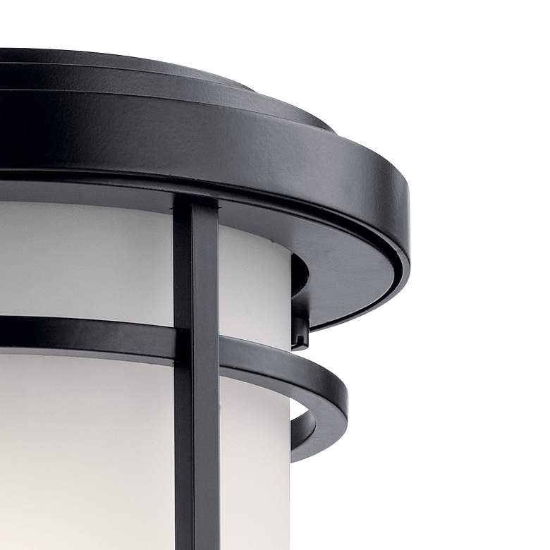 Image 2 Kichler Toman 13 1/2" High Black Outdoor Wall Light more views