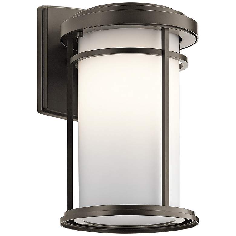 Image 1 Kichler Toman 13 1/2" High Olde Bronze Outdoor Wall Light
