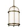 Thumbnail3 of Kichler Topiary 10.3" Wide Bronze and White Glass Dome Pendant more views