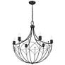 Thumbnail2 of Kichler Topiary 28 1/4"W Textured Black 6-Light Chandelier