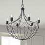 Thumbnail1 of Kichler Topiary 28 1/4"W Textured Black 6-Light Chandelier