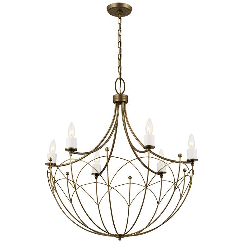 Image 3 Kichler Topiary 30 1/4"W Character Bronze 6-Light Chandelier