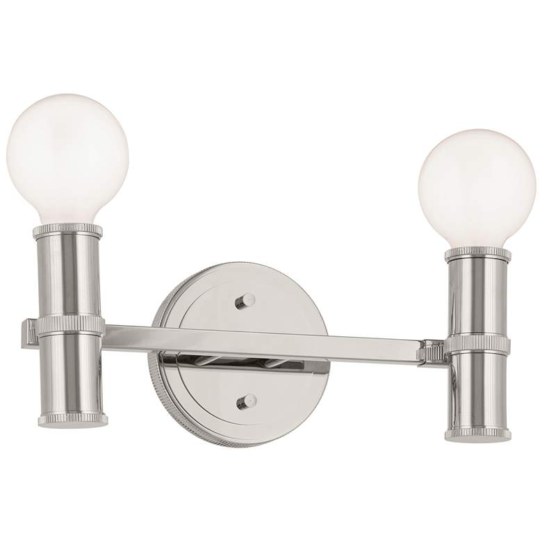 Image 1 Kichler Torche 13 Inch 2 Light Vanity in Polished Nickel