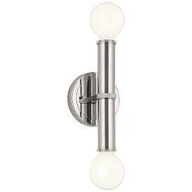 Image1 of Kichler Torche 9.75 Inch 2 Light Wall Sconce in Polished Nickel