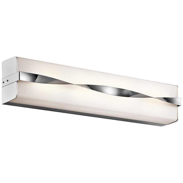 Image 1 Kichler Tori 24 1/4 inch Wide LED Linear Chrome Bath Light