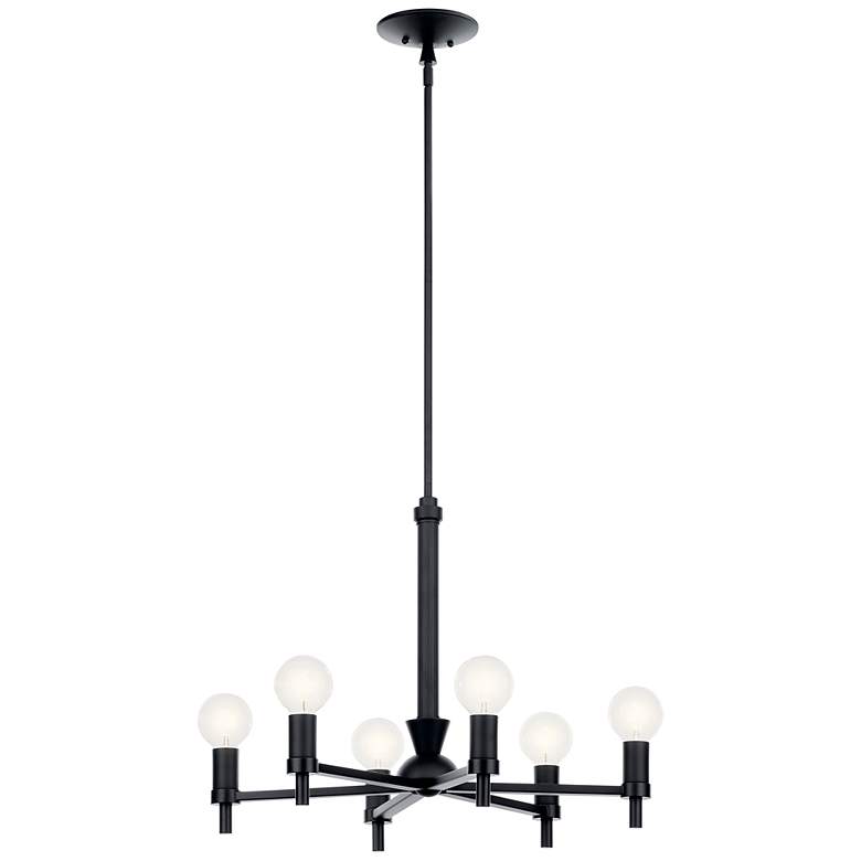 Image 2 Kichler Torvee 25 inch 6 light chandelier