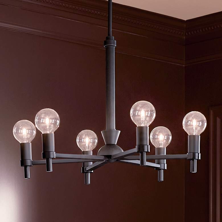 Image 1 Kichler Torvee 25 inch 6 light chandelier