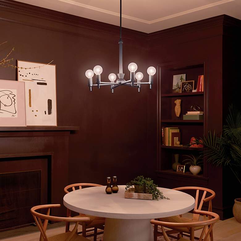 Image 7 Kichler Torvee 25 inch 6 light chandelier more views