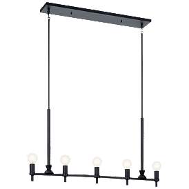 Image1 of Kichler Torvee 41" Wide 5-Light Modern Linear Chandelier