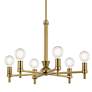 2_Kichler Torvee Brushed Natural Brass Chandelier 6Lt more views