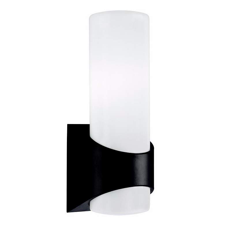Image 1 Kichler Tosi Black Finish 13 1/2" High Outdoor Wall Light