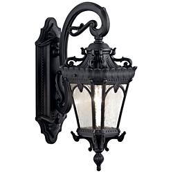 Kichler Tournai 18 1/4&quot; High Textured Black Outdoor Lantern Light