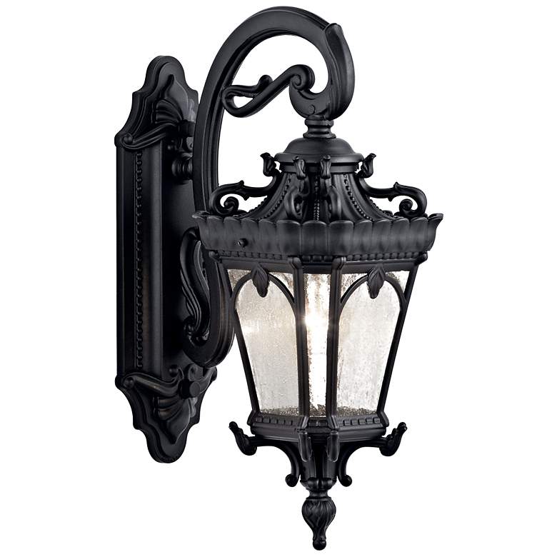 Image 2 Kichler Tournai 18 1/4"H Textured Black Outdoor Wall Light
