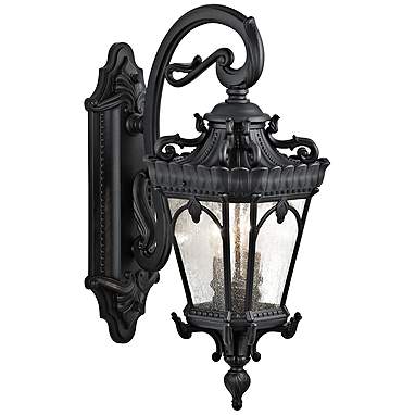 Kichler Tournai 24" High Black Outdoor Wall Light
