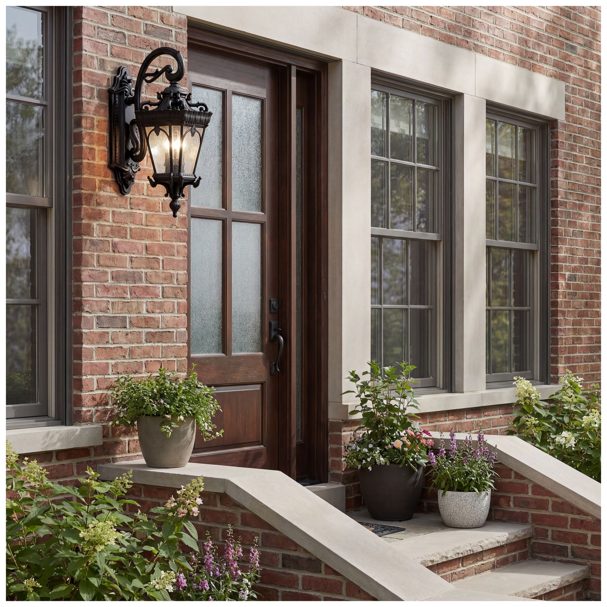 Image 5 Kichler Tournai 24" High Black Outdoor Wall Light more views